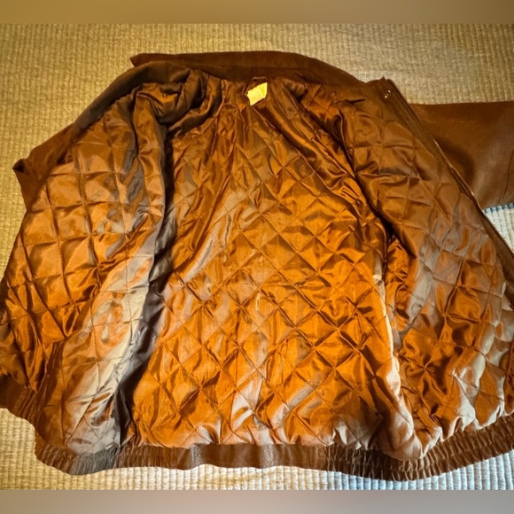 Roaman's Dark Brown Leather Suede Jacket Size A8-Large - Picture 9 of 13